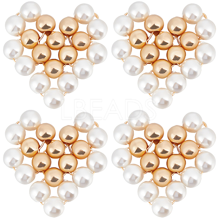 8Pcs Shell Pearl Beaded Pendants FIND-BBC0002-72-1