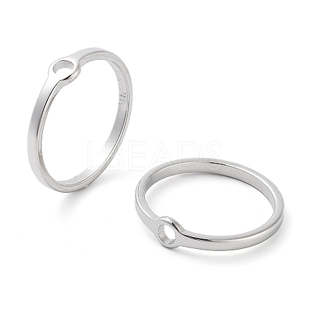 Non-Tarnish 304 Stainless Steel Finger Rings RJEW-E164-11P-8-1