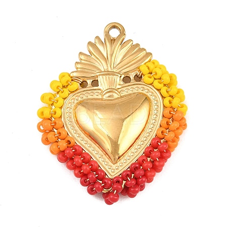 304 Stainless Steel Pendants STAS-E549-04G-14-1