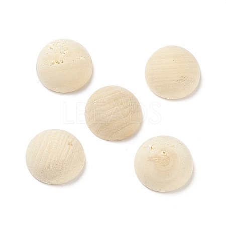 (Defective Closeout Sale: Wood Texture and Crack) Unfinished Natural Wood Cabochons WOOD-XCP0001-68-1
