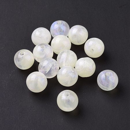 Opaque Acrylic Beads OACR-E014-19B-01-1