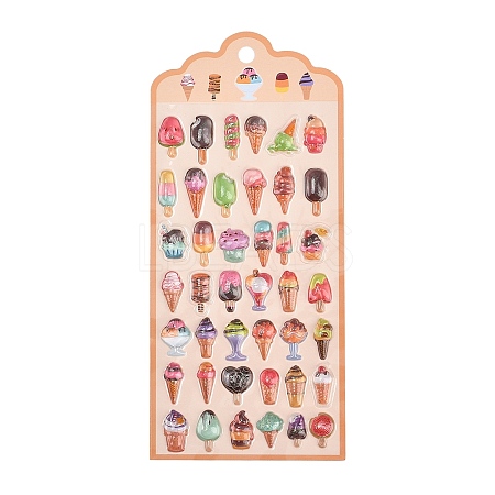 Epoxy Resin 3D Puffy Self Adhesive Stickers DIY-G122-02C-1