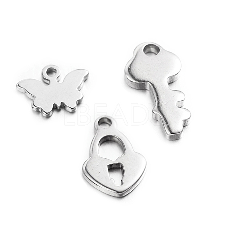 Tarnish Resistant 304 Stainless Steel Charms STAS-L136-M-1