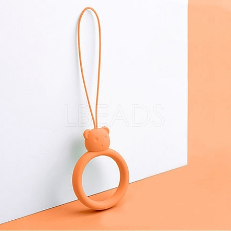 Ring with Bear Shapes Silicone Mobile Phone Finger Rings MOBA-PW0001-20I-1