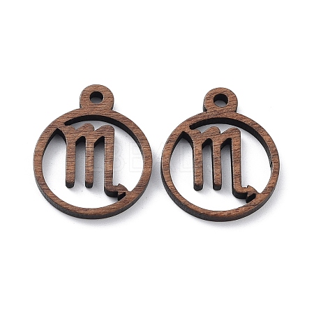 Walnut Wood Laser Cut Pendants WOOD-Q051-07C-1