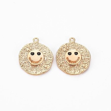 Brass Micro Pave Black Cubic Zirconia Pendants KK-S356-683A-1