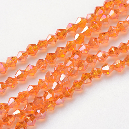 Glass Beads Strands EGLA-S056-4mm-14-1