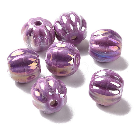 Handmade Pearlized Porcelain Beads PORC-G010-01C-1