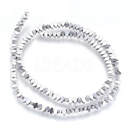 Electroplate Non-magnetic Synthetic Hematite Bead Strands G-I208-18-C-S-1