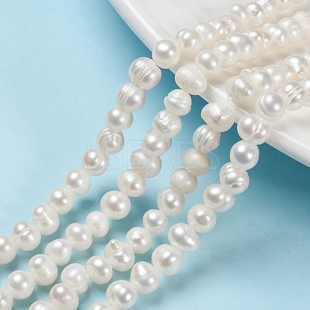 Natural Cultured Freshwater Pearl Beads Strands X1-PEAR-N013-06G-1