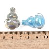 Electroplate & Luminous Opaque Resin Beads RESI-P046-13A-M-5
