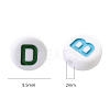 Opaque White Acrylic Beads SACR-YW0001-23D-2