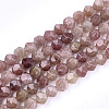 Natural Strawberry Quartz Beads Strands G-T121-06A-1