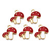 Alloy Enamel Pendants X-ENAM-T009-46E-RS-3