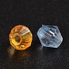 Faceted Bicone Transparent Acrylic Beads DBB5mm-4