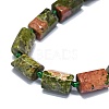 Natural Unakite Beads Strands G-O170-135-3