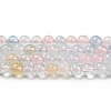 Natural Morganite Beads Strands G-P503-4MM-02-1