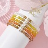 5Pcs Glass & Brass & Acrylic Beaded Stretch Bracelets Set BJEW-JB09677-03-2