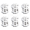 6Pcs Dollar Sign Brass Lapel Pin Backs for Backpack Clothes JEWB-FH0003-06-1