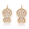 925 Sterling Silver Micro Pave Cubic Zirconia Charms STER-T004-68G-2