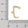 Rack Plating Brass Micro Pave Clear Cubic Zirconia Pendants KK-A224-03G-G-3