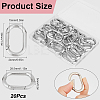 SOFPLATE Zinc Alloy Spring Gate Rings FIND-SP0001-12B-2