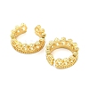 Rack Plating Brass Hollow Cuff Earrings for Women EJEW-F326-09G-2