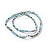 Electroplate Opaque Solid Color Glass Beads Strands EGLA-A034-P4mm-J03-2
