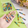 HOBBIESAY 20Pcs Chakra Natural & Synthetic Gemstone Connector Charms FIND-HY0001-32-3