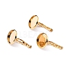 304 Stainless Steel Leverback Earring Settings STAS-F191-03G-14mm-1