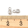 Real Platinum Plated Rhodium Plated 925 Sterling Silver Charms STER-K176-03C-P-4