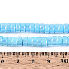 AB Color Plated Opaque Glass Beads Strands GLAA-T026-3x6mm-P06-4