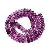 Crackle Transparent Glass Beads Strands GLAA-N074-02A-06-2