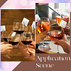 Acrylic Mirror Wine Glass Charms AJEW-SC0002-53A-02-5