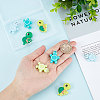 SUNNYCLUE 10Pcs 5 Style Silicone Beads SIL-SC0001-14-3