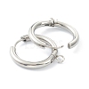 Tarnish Resistant 201 Stainless Steel Huggie Hoop Earring Findings STAS-P283-01J-P-2
