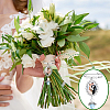 2Pcs Angel Polyester & Plastic Alloy Brooch Findings FIND-ME0003-90-5