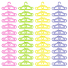 40Pcs 4 Colors Bowknot & Star Pattern Plastic Doll Clothes Hangers DIY-CA0003-48-1