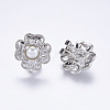 Alloy Stud Earring Findings PALLOY-F201-26P-2