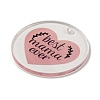 Mother's Day Opaque Acrylic Pendants BACR-C001-02D-2