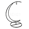 Moon Shaped Glass Bottle Iron Hanging Rack IFIN-Q127-02A-2