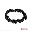 Natural Obsidian Chips Stretch Bracelets BJEW-BB16534-M-3