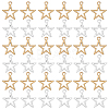100Pcs 2 Colors Tibetan Style Alloy Pendants FIND-SC0022-66-1