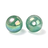 UV Plating Rainbow Iridescent Acrylic Beads OACR-F004-04F-3