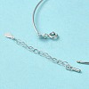 Anti-Tarnish Rhodium Plated 925 Sterling Silver Bangles LS-BJEW-G681-01B-P-4