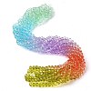 Transparent Painted Glass Beads Strands DGLA-A034-T8mm-A12-1