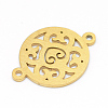 Vacuum Plating 201 Stainless Steel Connector Charms STAS-T008-170-01-2