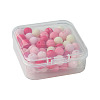 70Pcs Rubberized Style Acrylic Beads MACR-FS0001-71B-6