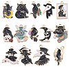 SUNNYCLUE 28Pcs 14 Style Gothic Style Alloy Pendants ENAM-SC0004-43-1