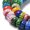 Handmade Millefiori Lampwork Beads Strands LAMP-F035-05-3